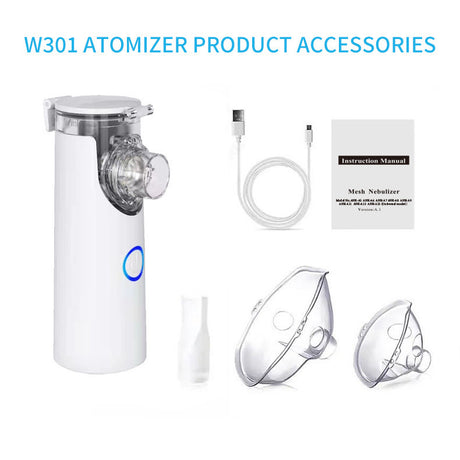 Outdoor Portable Nebulizer Silent Mesh Mini First Aid Kit Handheld Asthma Inhaler Atomizer Kids Adult Saving Emergency Device - V.I.P Digital Presence