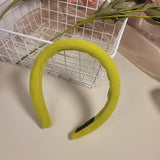 Candy colored velvet with wide edge sponge headband flocking - V.I.P Digital Presence