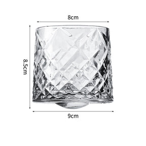 Hand drawn rotating glass cups multiple multi-purpose whiskey glasses rotating glass cups - V.I.P Digital Presence