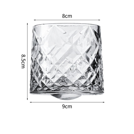 Hand drawn rotating glass cups multiple multi-purpose whiskey glasses rotating glass cups - V.I.P Digital Presence