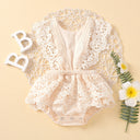 Solid color backless lace up baby jumpsuit - V.I.P Digital Presence