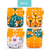 Happy Flute Cloth Diapers for Children Adjustable Wet/Dry Bag Waterproof Babies Diapers Ecological Backpack Reusable 4 pcs/set - V.I.P Digital Presence