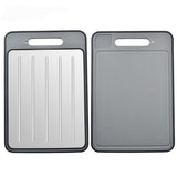Double Sided Quick Thawing Cutting Board, Aluminum Alloy Spray Cutting Board, Household Cutting Board with Sharpener - V.I.P Digital Presence