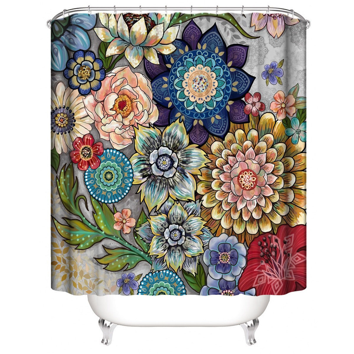 Bohemian Style 3D Digital Printing Polyester Waterproof and Mold Proof Shower Curtain Bathroom Shower Curtain - V.I.P Digital Presence