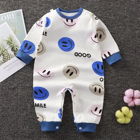 2024 Spring Autumn 0-2 Years Old Baby Romper Baby Jumpsuit Boys Girls Long-sleeved Trousers Newborn Romper Climbing Clothes - V.I.P Digital Presence