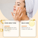 Kit de cuidado facial con vitamina C, hidratante, rejuvenecedor y para pieles sensibles.