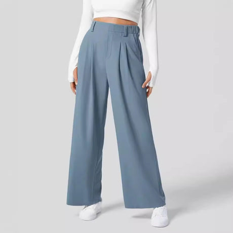 Hanging high waist wide leg versatile casual loose pants - V.I.P Digital Presence