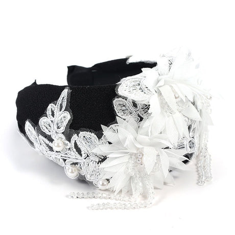 Fashionable handmade embroidery three-dimensional simulation crystal flower hair hoop - V.I.P Digital Presence