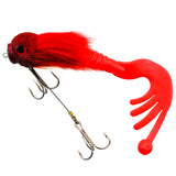 Palisandro Baby Rat Swimbait Bucktail - Muskie/Pike Lure, Hand - tied Deer Hair, Solid Body Fishing Rig - V.I.P Digital Presence