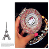 Portable Car ashtray with Light Hello Kitty KT Accessories for Girls Led Car Ash Tray Ashtray Storage Cup Holder Crystal Diamond - V.I.P Digital Presence
