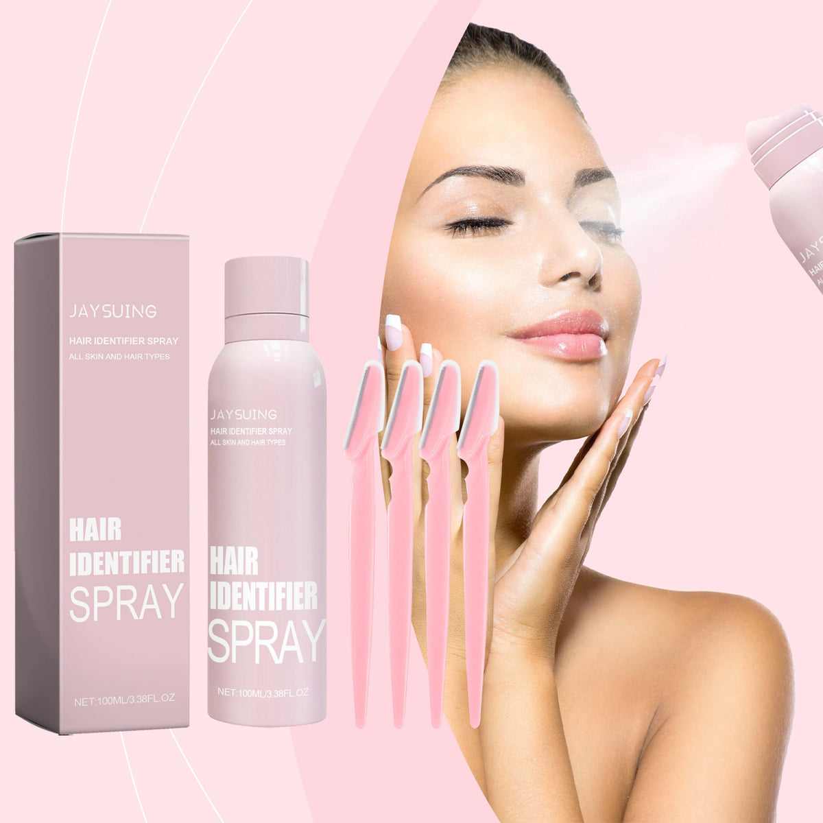 Jaysuing100ml Hair Identifier Spray For Face Shaving Mild Formula Face Spray Hair Removal Effective Spray Hair Remover Face Hair - V.I.P Digital Presence