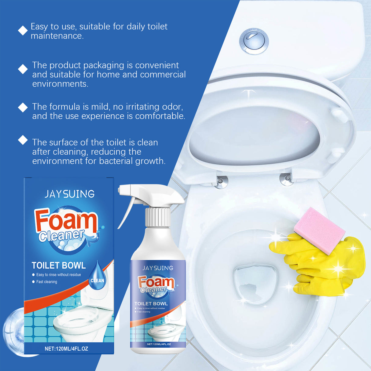 Toilet Foam Cleaner For Toilet Cleaning For Toilet Cleaning For Yellow Home Deodorant Bathroom For Stain Removal - V.I.P Digital Presence