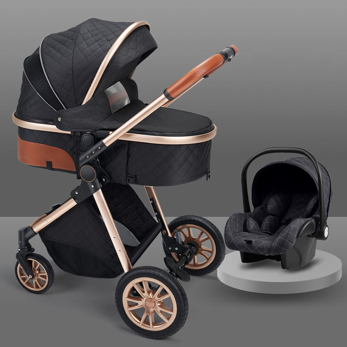 High landscape baby stroller that can sit or lie down lightweight folding two-way shock-absorbing newborn baby stroller - V.I.P Digital Presence