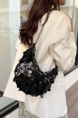 Sequin Chain Crossbody Bag - V.I.P Digital Presence