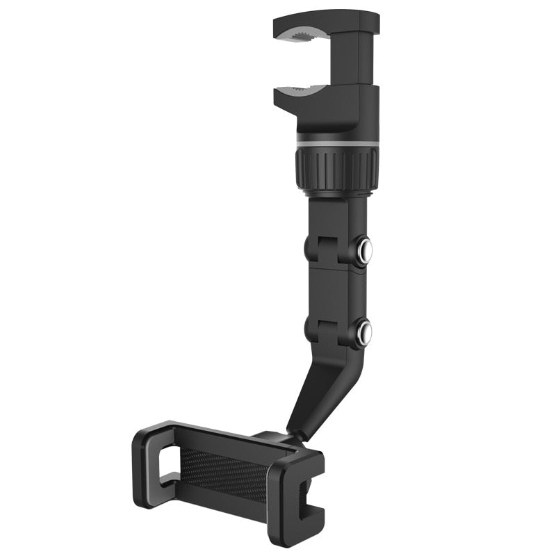 Car Phone Holder Multifunctional 360 Degree Rotatable Auto Rearview Mirror Seat Hanging Clip Bracket Cell Phone Holder for Car - V.I.P Digital Presence