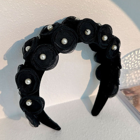 Fashionable fabric pearl flower Hair accessories - V.I.P Digital Presence