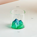 Small Transparent Glass Coffee Cup Mountain Glass Whisky Heat Resistant Tea Drink Milk Juice Cup Cups Drinking Glasses - V.I.P Digital Presence