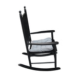 wooden porch rocker chair BLACK