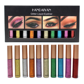 Explosive Sequins Pearl Glitter Liquid Eyeliner Ten Sets Liquid Eyeliner - V.I.P Digital Presence