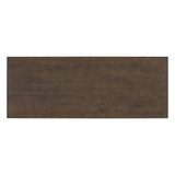 48-Inch Rustic Vintage Console Table --- Farmhouse Style Entryway Table with Open Shelf and Sturdy Construction (Walnut) - V.I.P Digital Presence