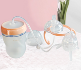 250ml Baby Bottle Kids Cup Silicone Sippy Children Training Cute Baby Drinking Water Straw Feeding Bottle Hands-free Bottle - V.I.P Digital Presence