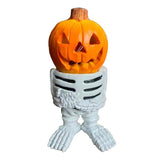 Halloween gift pumpkin knight garden ornaments decorative luminous small pumpkin head resin ornaments - V.I.P Digital Presence