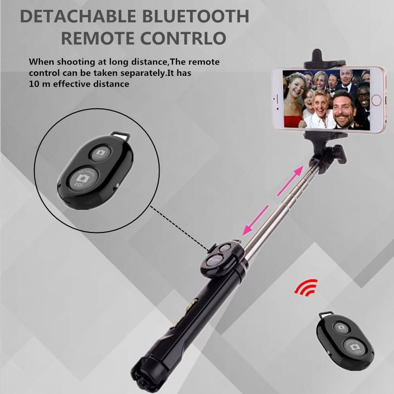 Mini Selfie Stick Foldable Tripod 3 in 1 Universal Romote Bluetooth Stick - V.I.P Digital Presence