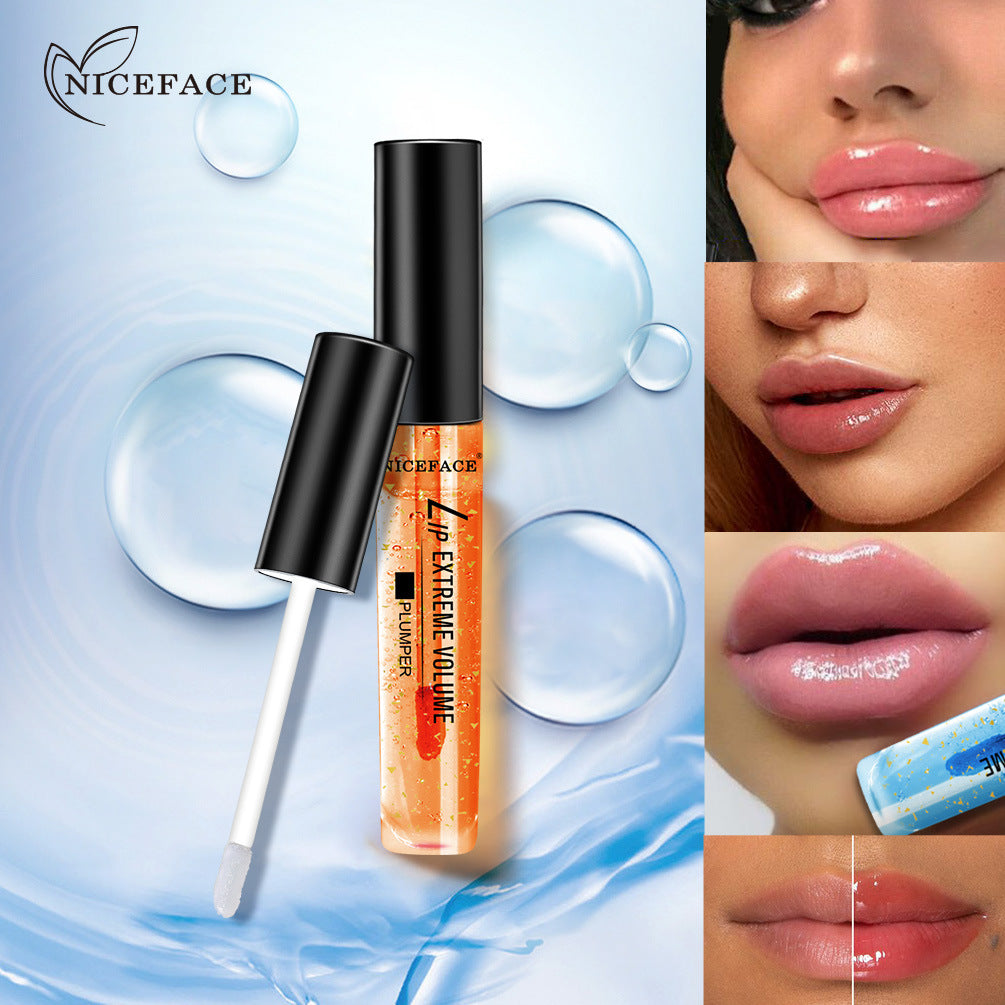 NICEFACE Gold Foil Lip Liquid Moisturizing And Lightening Lip Lines Wiping Out Beautiful Lip Artifact Lip Oil - V.I.P Digital Presence