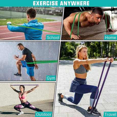 Resistance Band Resistant Latex Sports Elastic Belt Pull Up Assistance Bands For Pilates Training Out Fitness Body Home Gym - V.I.P Digital Presence