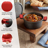 Silicone insulated pot handle sleeve set high-temperature resistant and anti slip pot ear clip anti scald hand clip - V.I.P Digital Presence