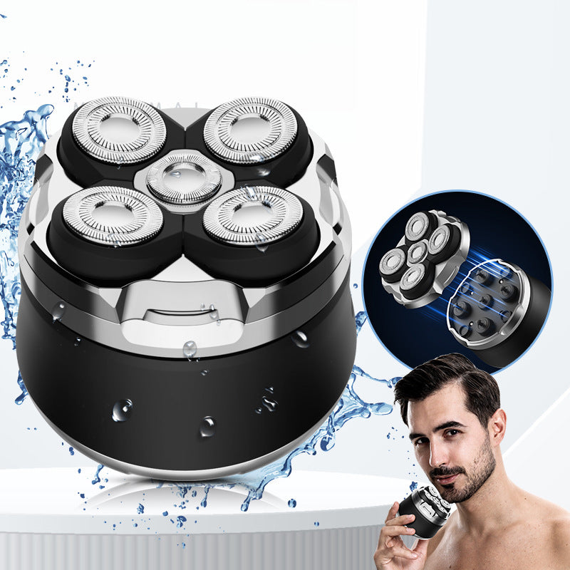 Full body wash 5-point shaver men's rechargeable shaver beard razor bald head machine - V.I.P Digital Presence