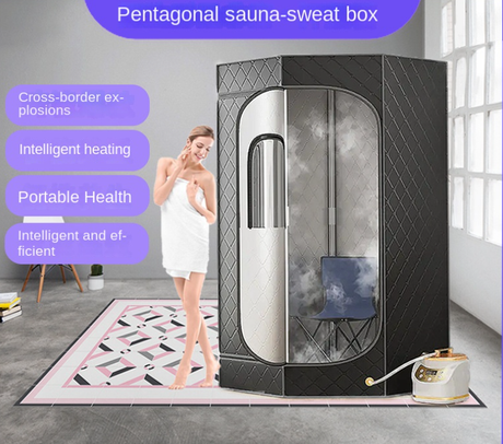 Portable Sauna Tent Five-Sided Home Bracket Steam Bath Box - V.I.P Digital Presence