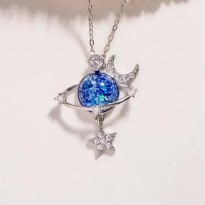 Starry Sky Global Moon Star Set Zircon Necklace Women's Fashion Clavicle Chain - V.I.P Digital Presence