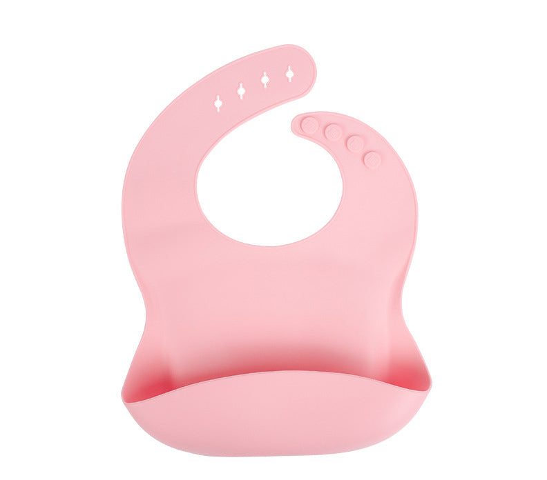 Bolsa de arroz de silicona para bebé, babero de bolsa de arroz para bebé, toalla de saliva para bebé, bolsa bucal impermeable, sin lavado y a prueba de aceite 