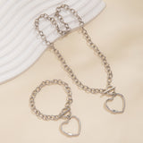 Cold and minimalist necklaces, versatile star shaped necklaces, sweet and cool French style heart-shaped necklace set, accessories - V.I.P Digital Presence