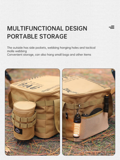 Outdoor Large Capacity Storage Bag 20L Set Pot Cooker Collision Resistant Multifunctional Portable Gas Tank Storage Bag Camping - V.I.P Digital Presence