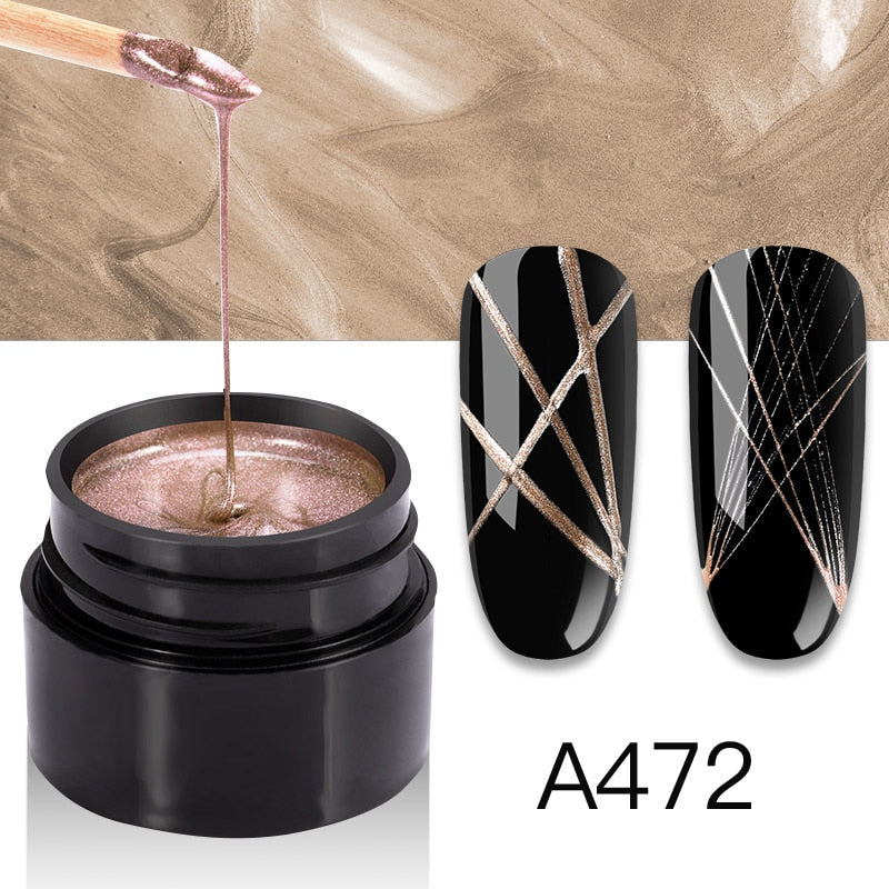 ROSALIND Gel Spider Line For Nails Art Gel Polish UV Colors Painting Gel Nail Polish Spider Gel Lacquer Web Stickers Gel Polish - V.I.P Digital Presence