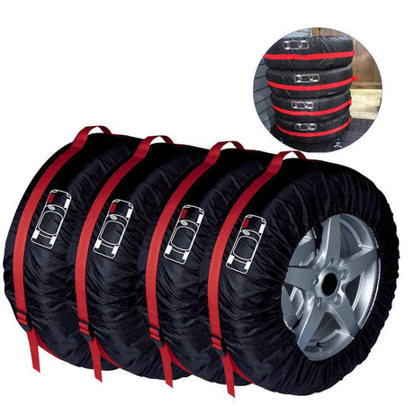 Tire protection cover Oxford cloth waterproof car spare tire cover car tire cover 4 per set - V.I.P Digital Presence