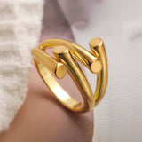 Simple and personalized smooth irregular geometric ring for women niche and versatile ring - V.I.P Digital Presence