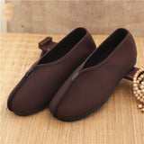 Monk Shoes Single Shoes Arhat Shoes Men's Cloth Top Cotton Shoes Monk Light soled Meditation Shoes - V.I.P Digital Presence
