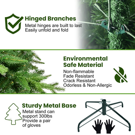 7FT PE&PVC Prelit Christmas Tree - V.I.P Digital Presence