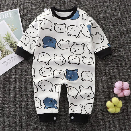 2024 Spring Autumn 0-2 Years Old Baby Romper Baby Jumpsuit Boys Girls Long-sleeved Trousers Newborn Romper Climbing Clothes - V.I.P Digital Presence