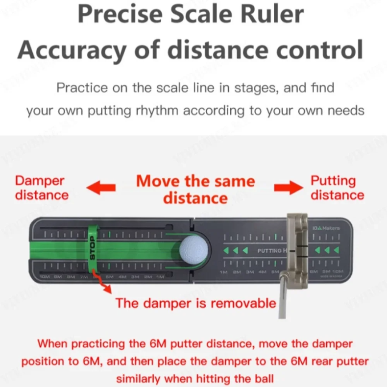 Golf Distance Putting Precision Drill Golf Putting Green Mat Putting Ball Pad Mini Putting Training Aids Golf Accessories Golf - V.I.P Digital Presence