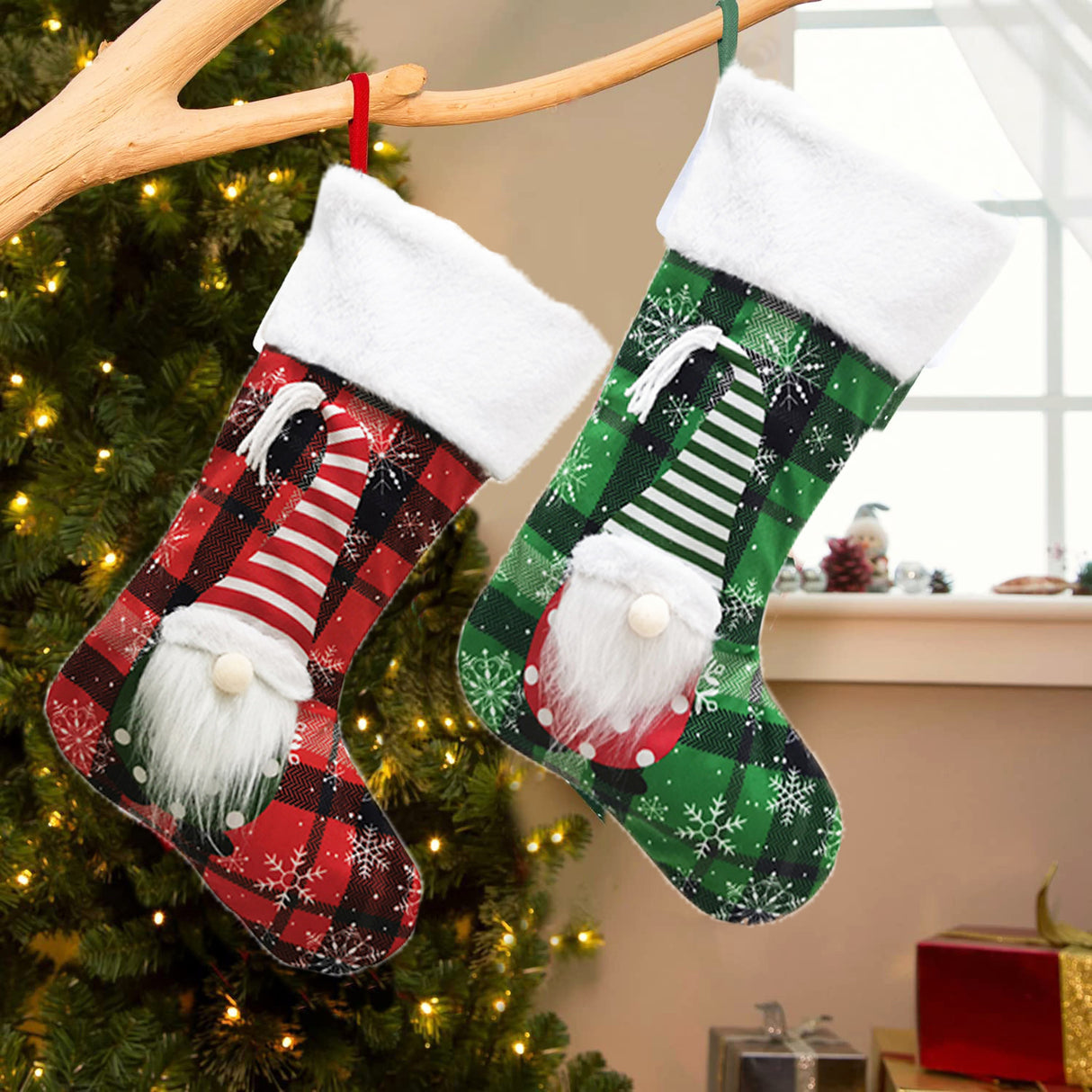 Christmas Decoration Faceless Doll 3D Christmas Socks Christmas Pendant Large Gift Bag - V.I.P Digital Presence