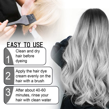 Gray Hair Balm Natural Hair Color Long Lasting, No Damage To Hair Easy To Color Easy To Clean Damp Hair Conditioner - V.I.P Digital Presence
