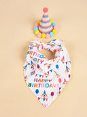 Dog Happy Birthday Decoration Dog Costume Hats Bowknot Bandana Neckerchief Bibs Banners Party Cat Dog Pets Accessories Perros - V.I.P Digital Presence