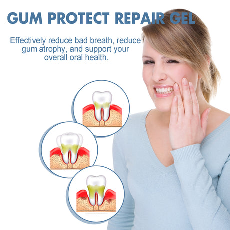 Gum Protect Repair Gel, Deep Clean Tooth Dirt Care Gums Fresh Breath Care Gel - V.I.P Digital Presence