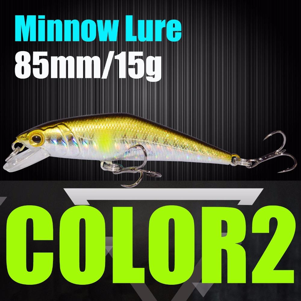 Señuelo de pesca AFISHLURE Wobblers Trucha 85 mm/15 g Minnow Cebos duros Iscas Artificial Pesca Leurre