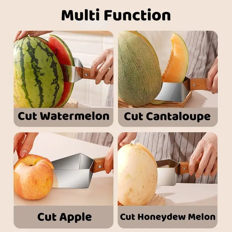 New Watermelon Splitter Watermelon Cutting Artifact 430 Stainless Steel Cutting Piece Splitter Household Melon Triangle Cutting - V.I.P Digital Presence