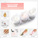 COSCELIA Crystal Powder 30ml Crystal Liquid Set Carved Extended Nail Art Beginner Crystal Nail Set - V.I.P Digital Presence
